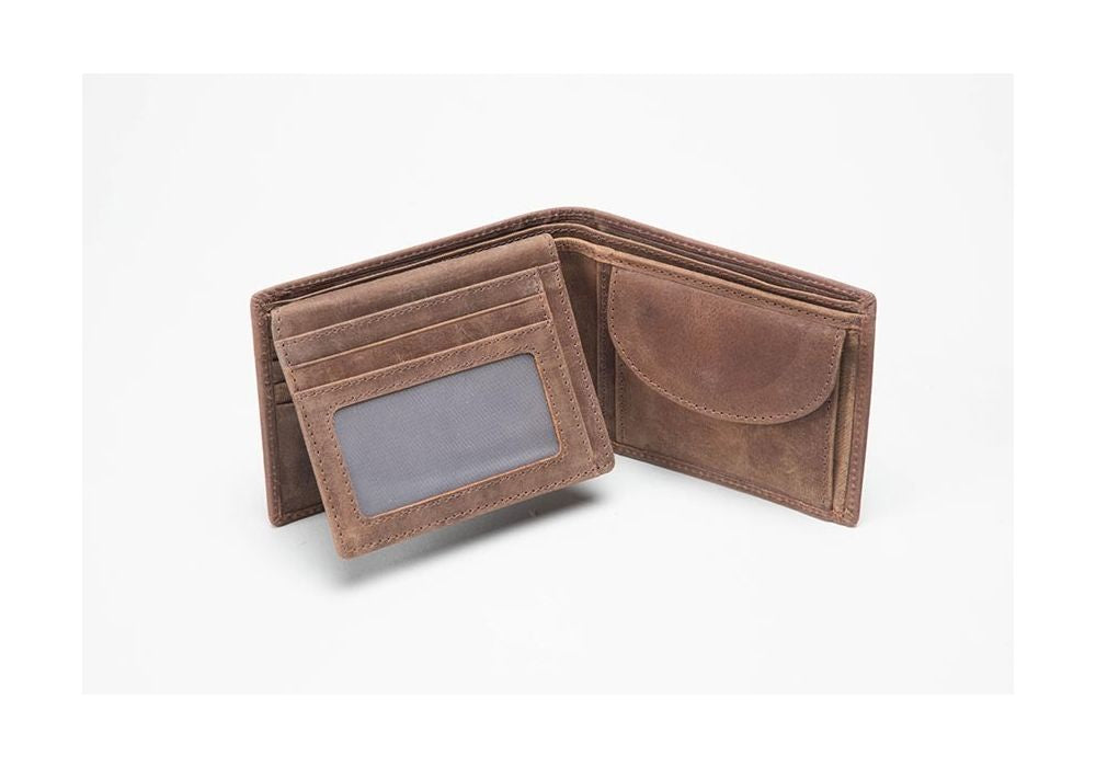 Charles Smith RFID Leather Wallet 614015HRBN - Hunter Brown