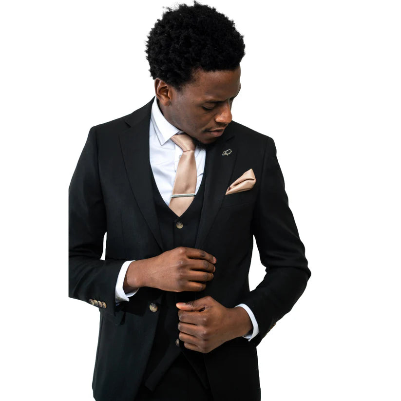 Charles Grey Charles Waistcoat - Black