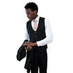 Charles Grey Charles Waistcoat - Black