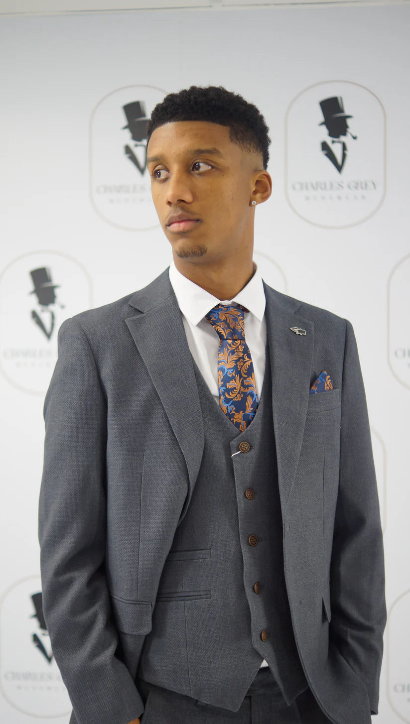 Charles Grey Charlton Waistcoat - Grey