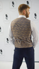 Charles Grey Charlton Waistcoat - Navy Blue