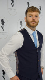 Charles Grey Charlton Waistcoat - Blue