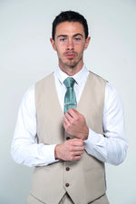 Charles Grey Charlton Waistcoat - Stone