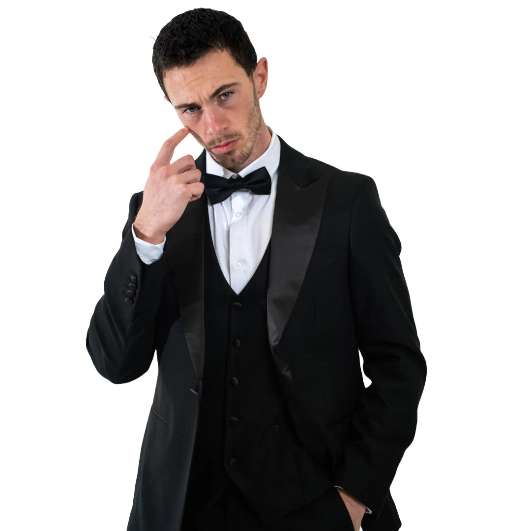 Charles Grey Edward Tux Blazer - Black