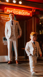 Charles Grey Sandro Kids 3 Piece Suit - Beige