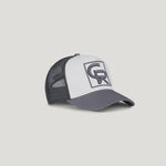 Christian Rose CR Box Logo Trucker Cap -Grey / White