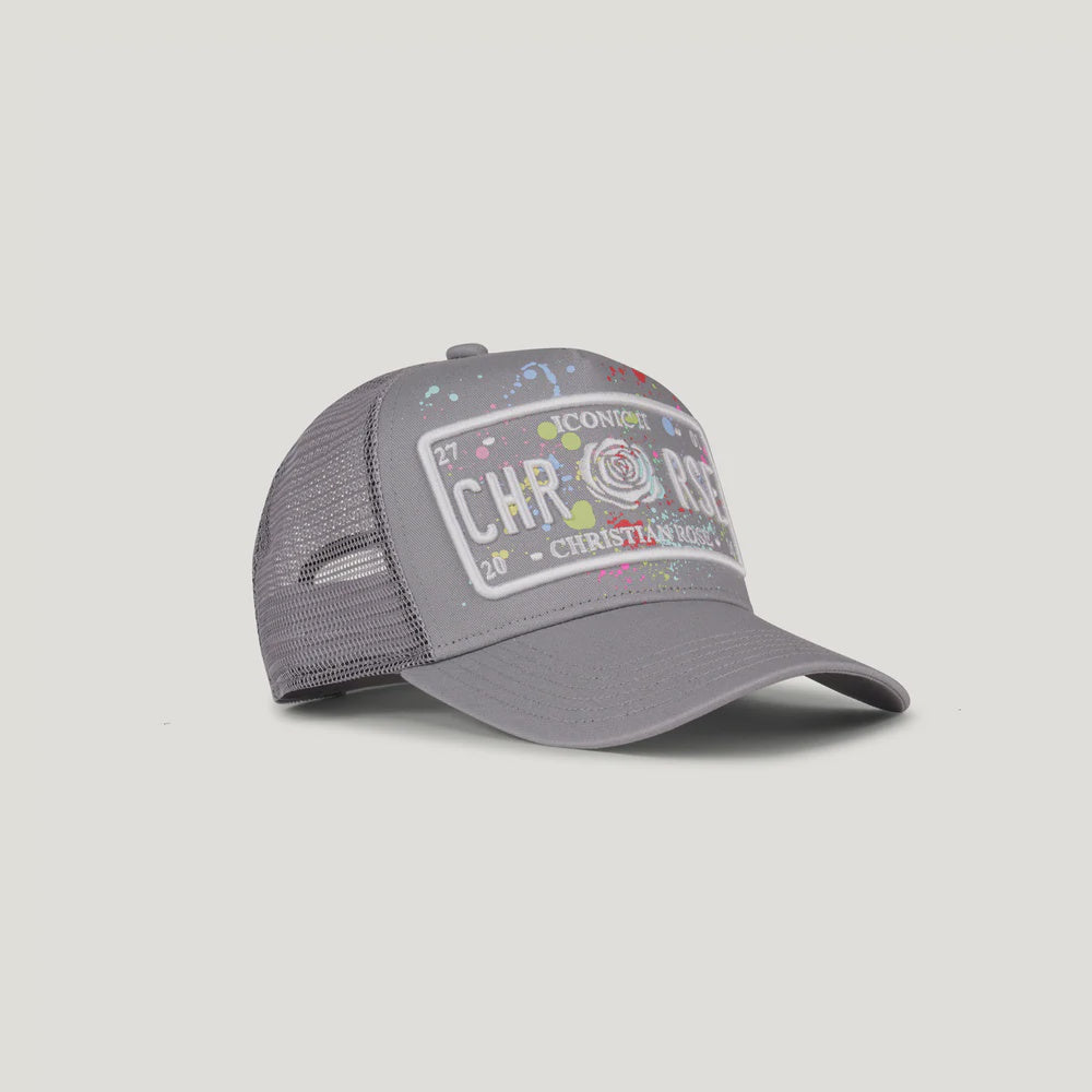Christian Rose Iconic II Paint Splat - Grey