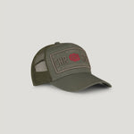 Christian Rose Iconic II Trucker Cap Red Rose - Olive