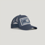 Christian Rose Iconic II vinyl trucker cap - Navy/White