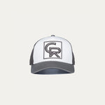 Christian Rose CR Box Logo Trucker Cap -Grey / White