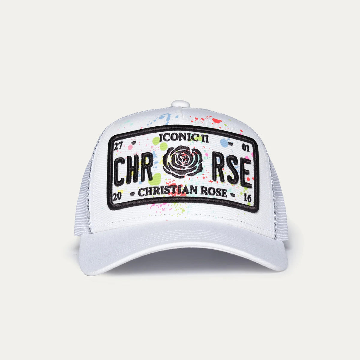 Christian Rose Iconic II Paint Splat - White / Black