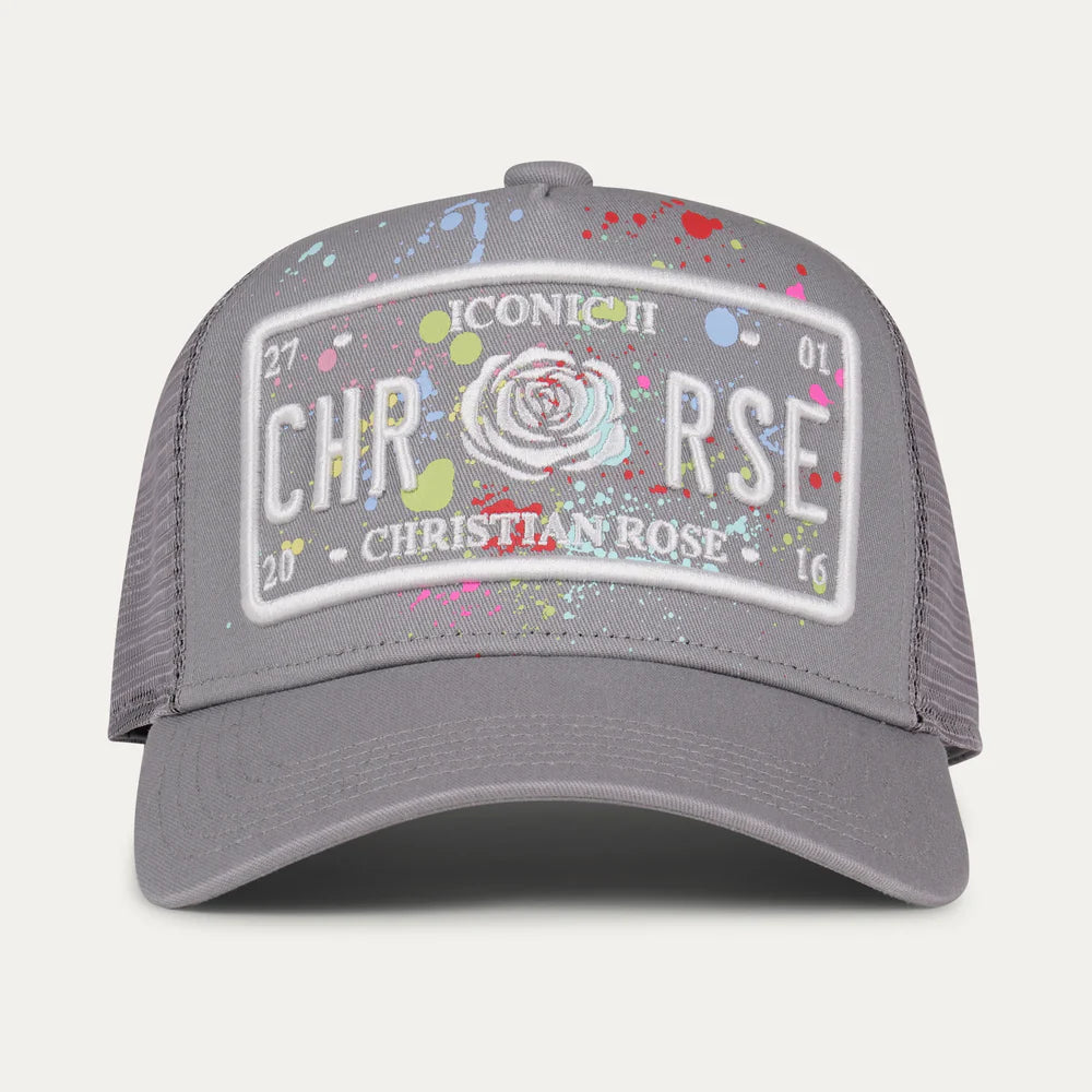 Christian Rose Iconic II Paint Splat - Grey