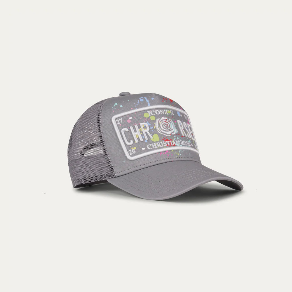 Christian Rose Iconic II Paint Splat - Grey
