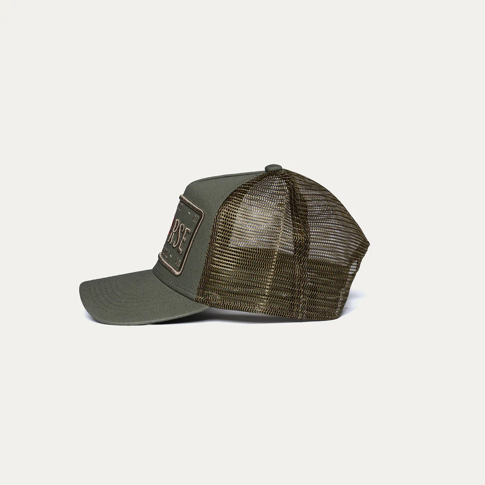 Christian Rose Iconic II Trucker Cap Red Rose - Olive