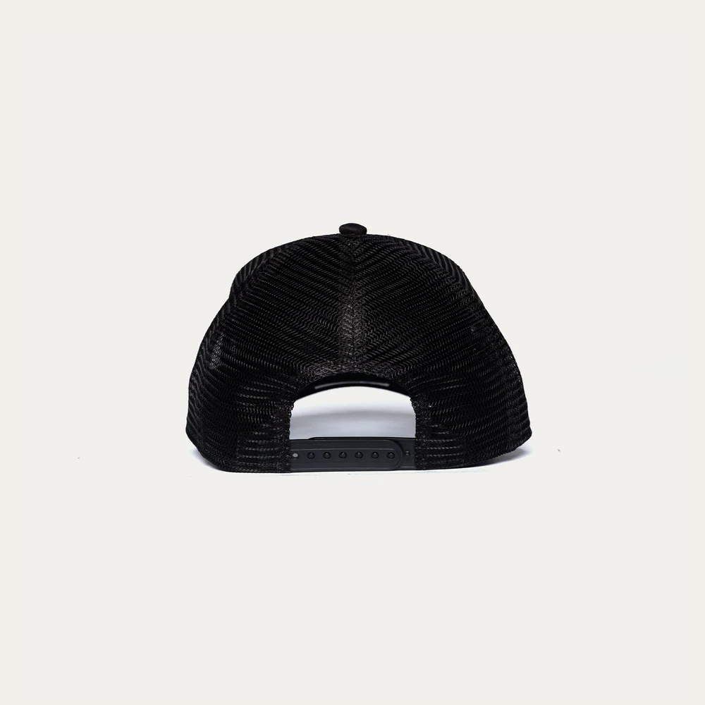 Christian Rose Private plate trucker cap - Black/Black