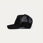 Christian Rose Private plate trucker cap - Black/Black