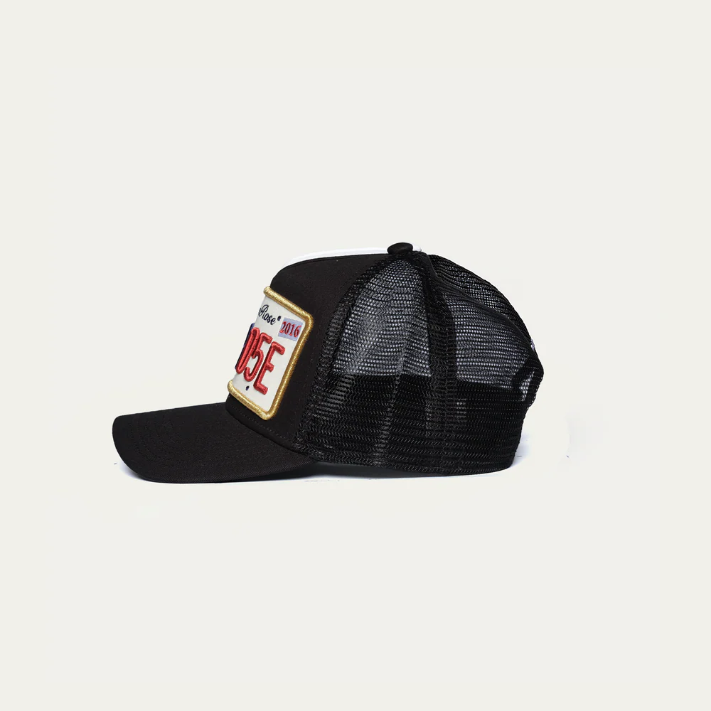 Christian Rose Private plate trucker cap - Black/Gold