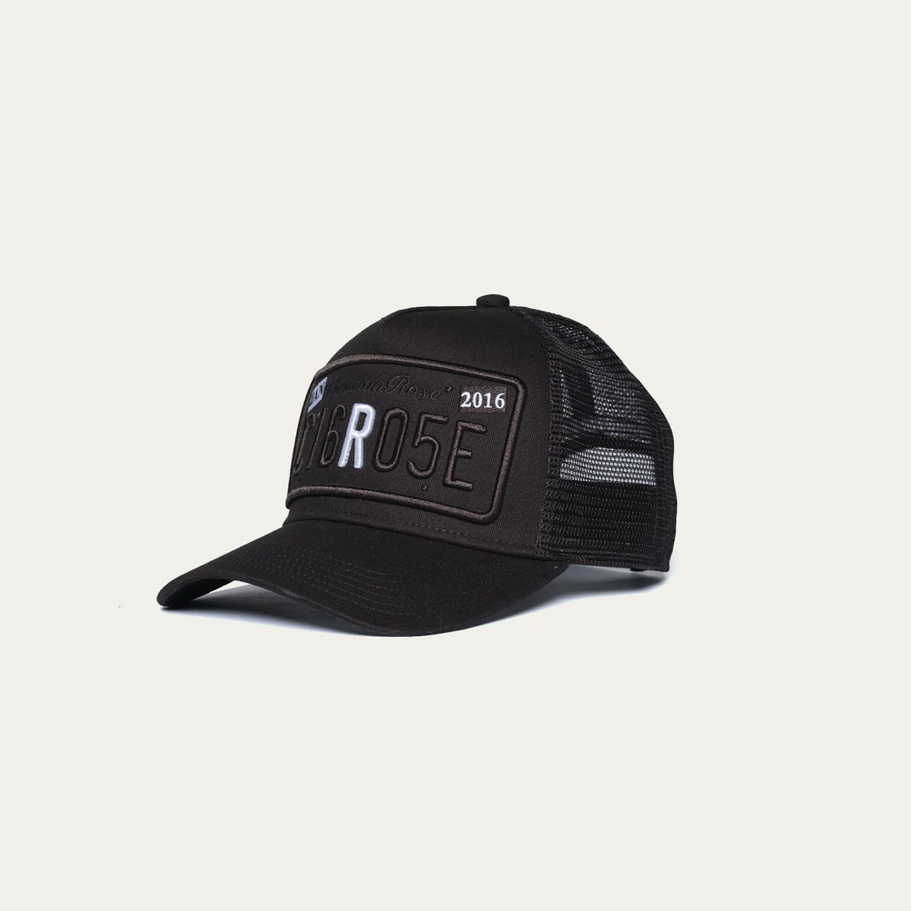 Christian Rose R Two Tone Trucker Cap -Black / White