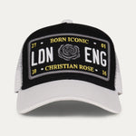 Christian Rose The Iconic Trucker Cap - Black / Grey / Yellow