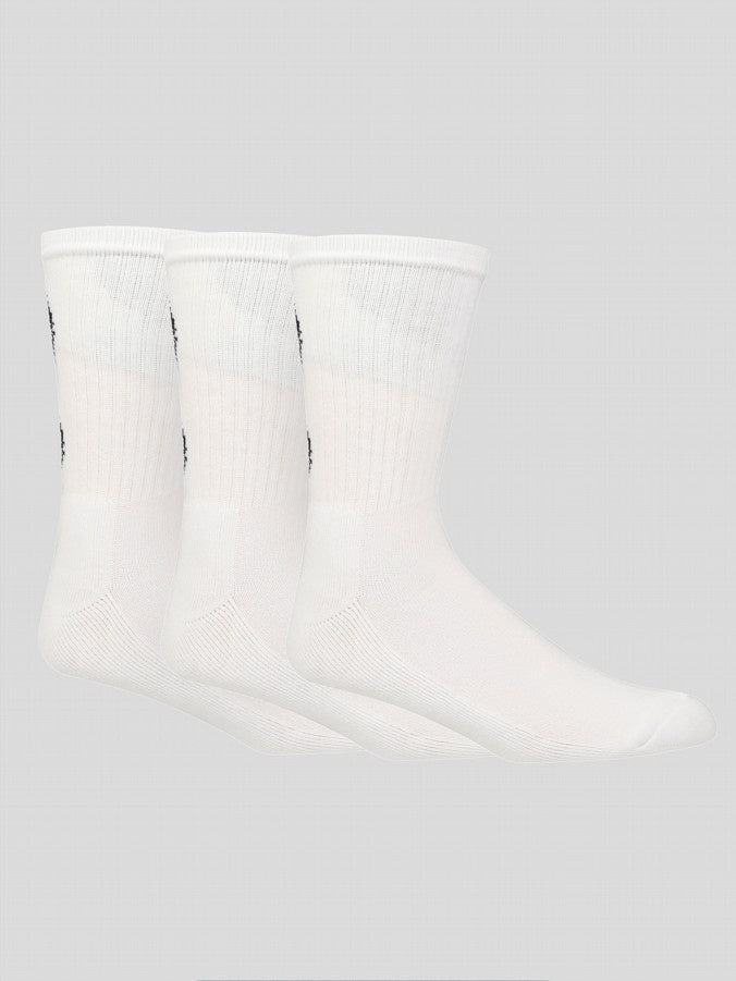 LUKE1977 3pk Court Tennis Sock - White