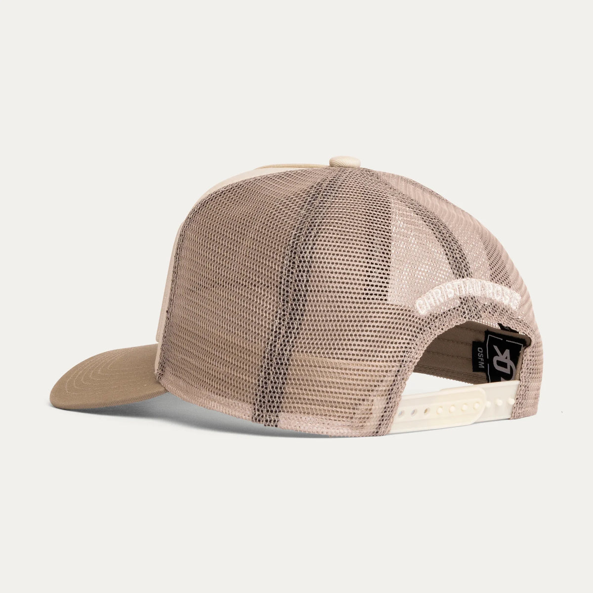 Christian Rose Iconic II Plate Trucker Cap - Off White / Sand