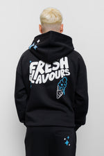Fresh Couture Fresh Flavours Hoodie - Black/Blue