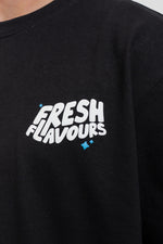 Fresh Couture Fresh Flavours T-Shirt - Black/Blue