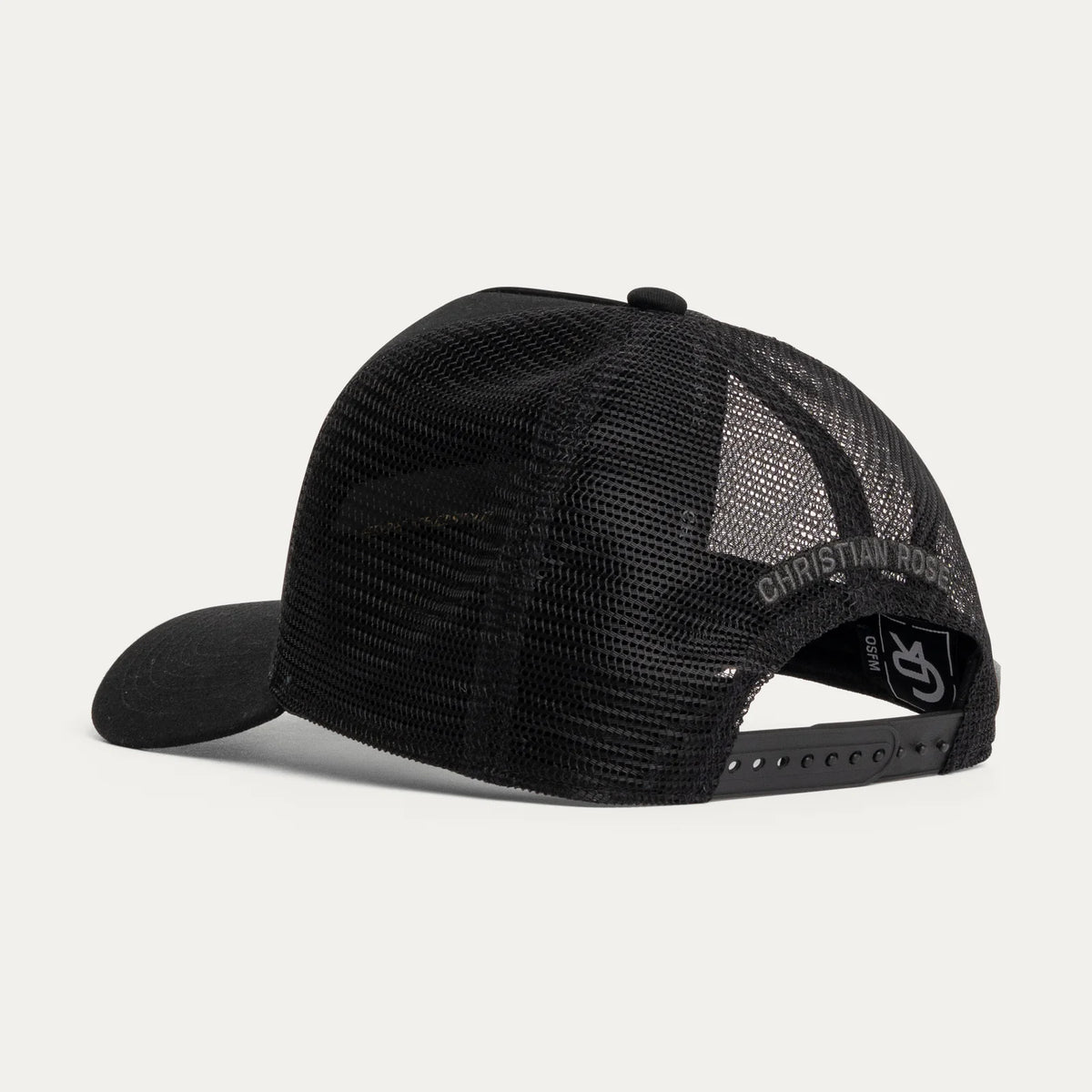 Christian Rose Beyond Ordinary Trucker Cap -Black / Black