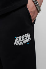 Fresh Couture Fresh Flavours Joggers - Black/Blue
