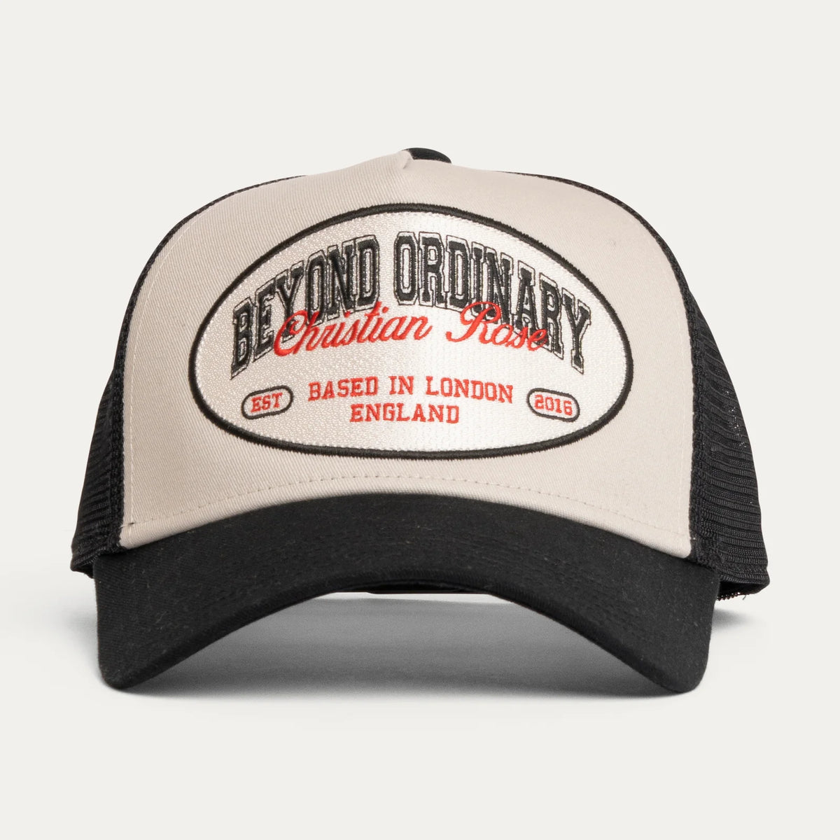 Christian Rose Beyond Ordinary Trucker Cap - White / Black / Red