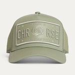 Christian Rose Iconic II vinyl trucker cap - Pistachio Green