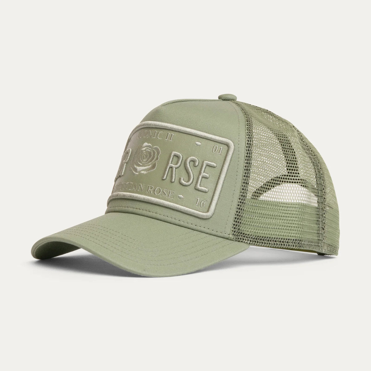 Christian Rose Iconic II vinyl trucker cap - Pistachio Green