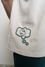 Fresh Couture Rise T-Shirt - Ecru / Green