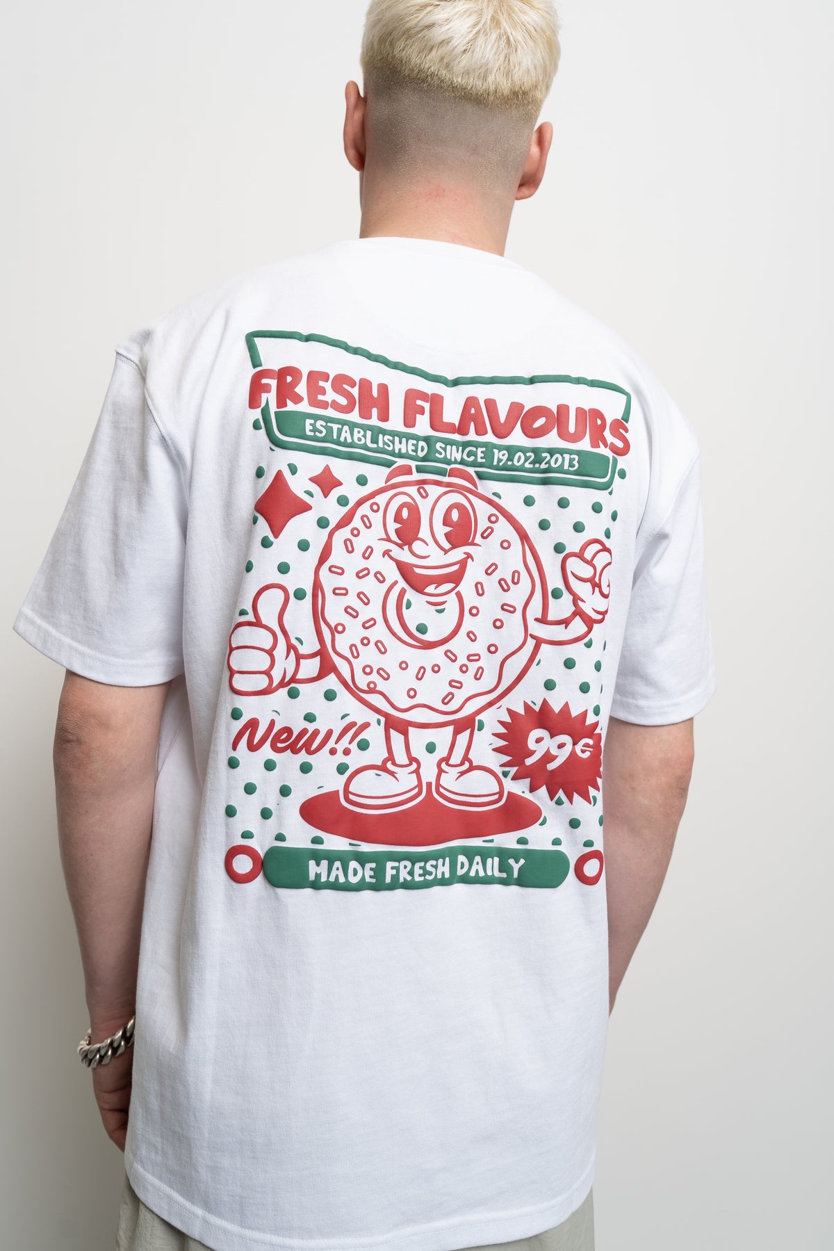 Fresh Couture Fresh Flavours Wondoughful T-Shirt - White
