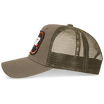 Societe Noir Ombre Noir Distressed Trucker - Khaki Orange