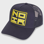 Societe Noir Box Mesh Trucker - Navy Yellow