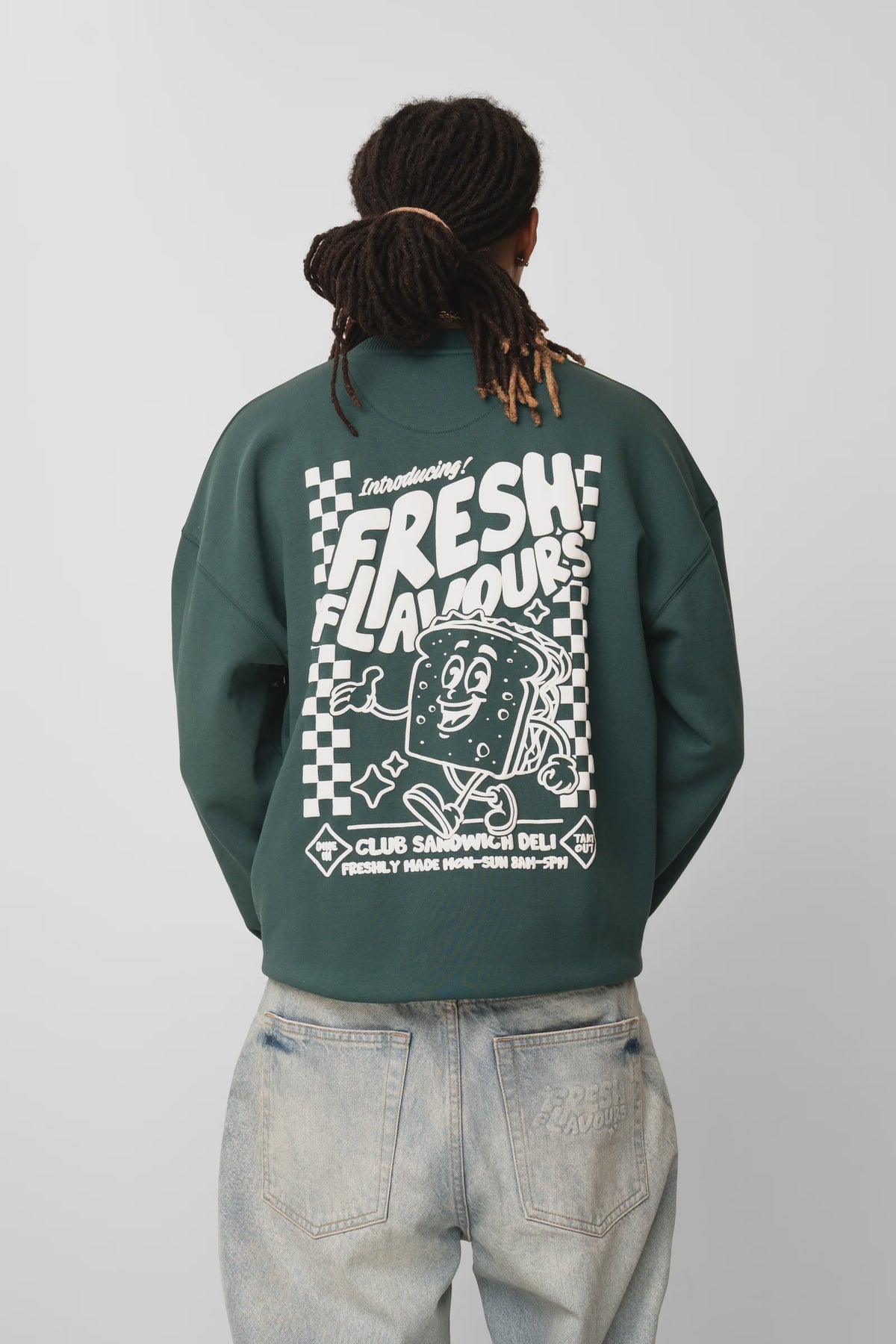 Fresh Flavours Deli Sweatshirt - Eden Green