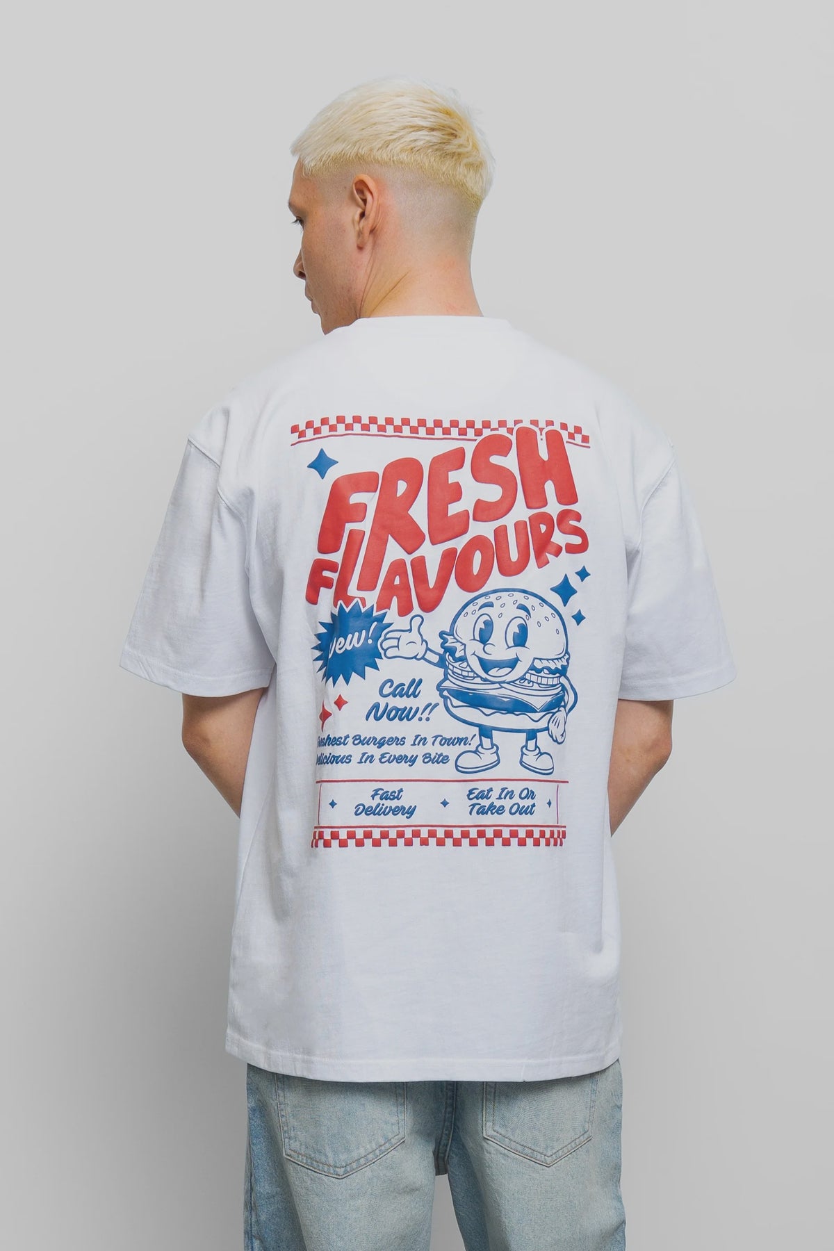 Fresh Couture Fresh Flavours Diner T-Shirt - White