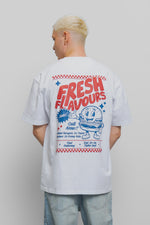 Fresh Couture Fresh Flavours Diner T-Shirt - White