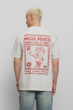 Fresh Flavours High Fives Oversized T-Shirt - Ecru