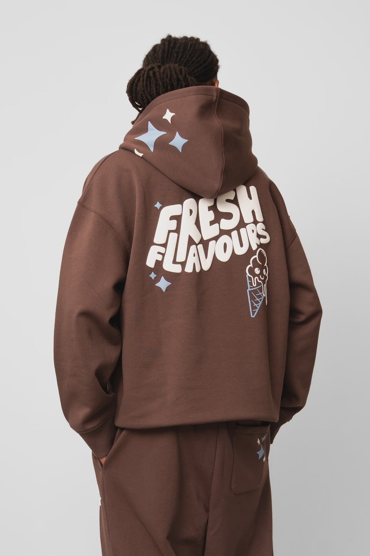 Fresh Flavours Logo Hoodie - Brown