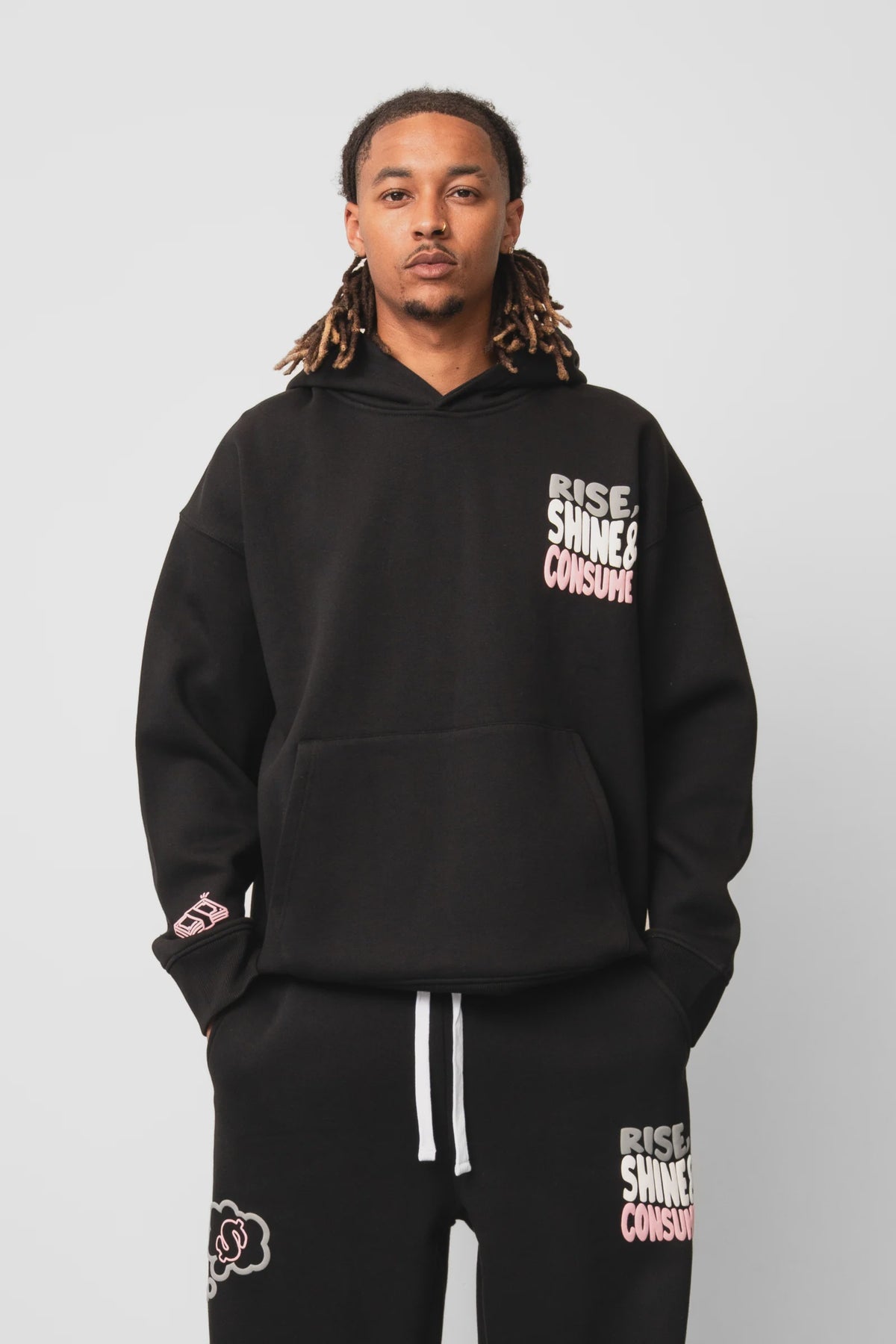 Fresh Flavours Rise Hoodie - Black