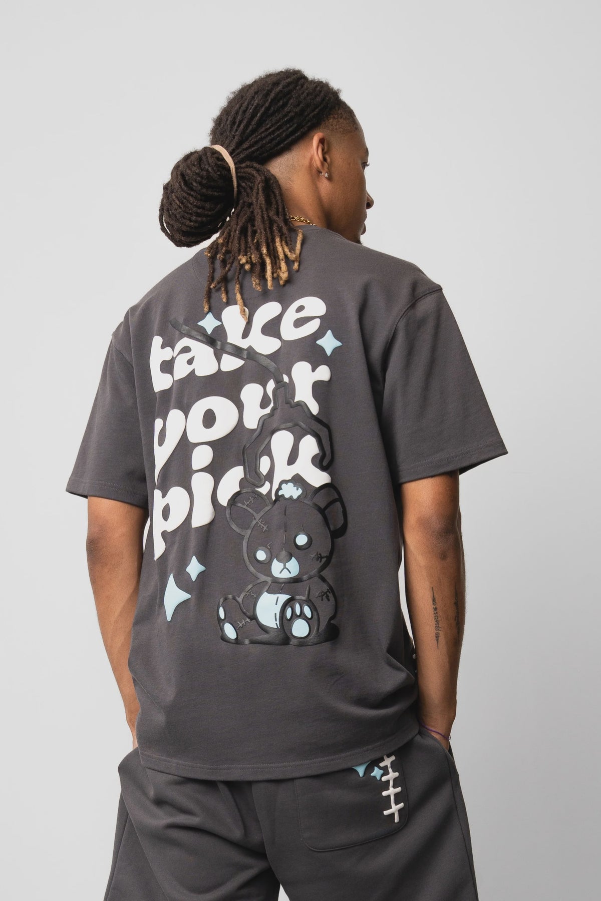 Fresh Flavours Take Your Pick Oversized T-Shirt - Charcoal