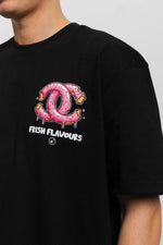 Fresh Flavours Chomp Oversized T-Shirt - Black