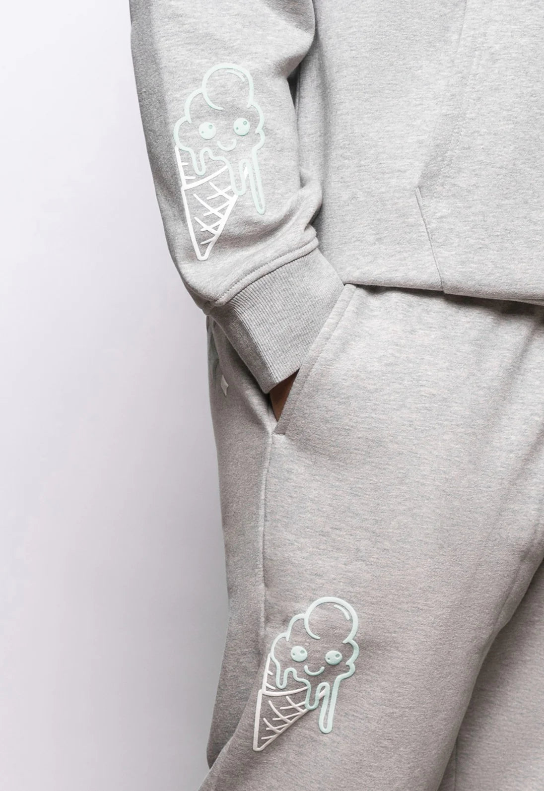 Fresh Couture Fresh Flavours Joggers - Marl Grey