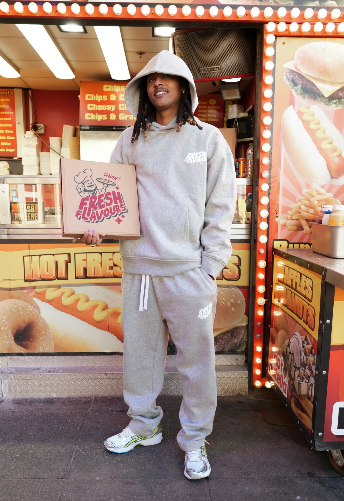 Fresh Couture Fresh Flavours Joggers - Marl Grey