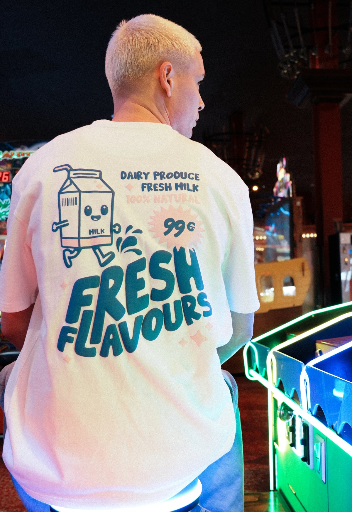 Fresh Couture Milk T-Shirt - White