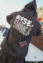 Fresh Couture Rise Hoodie - Charcoal Grey