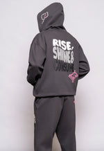 Fresh Couture Rise Hoodie - Charcoal Grey