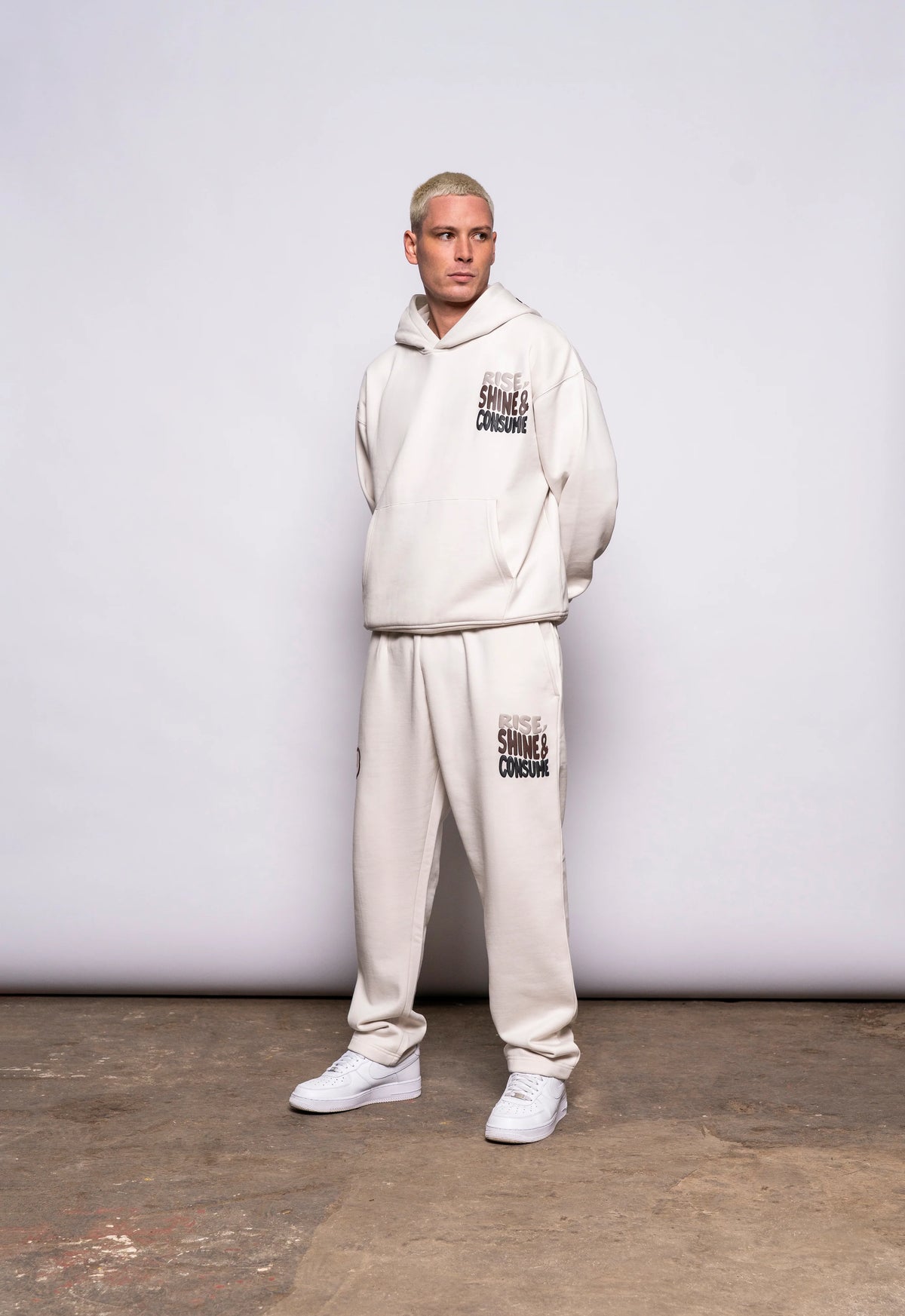 Fresh Couture Rise Hoodie - Ecru